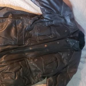 First gear heavy motorcycle leather jacket